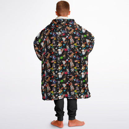 Nostalgic 80s Pups Hoodie Hugger