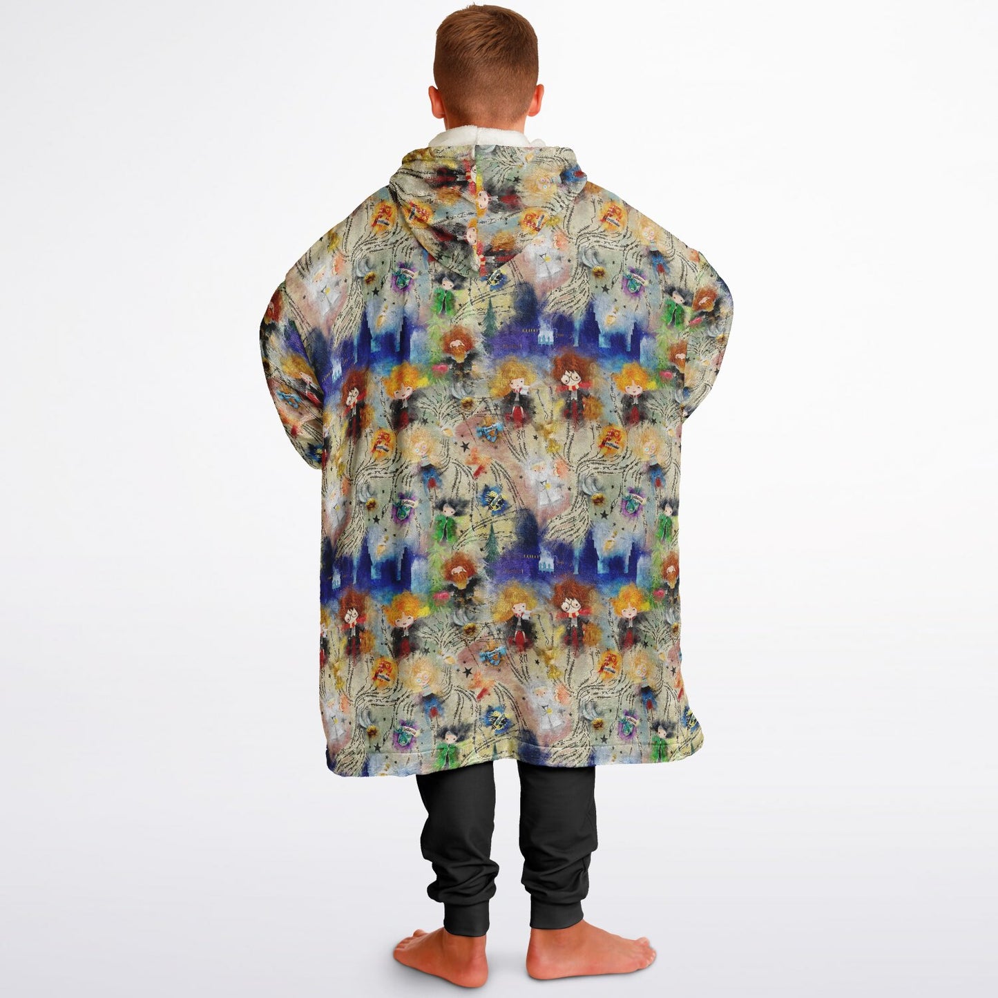 Watercolor Wizard Hoodie Hugger