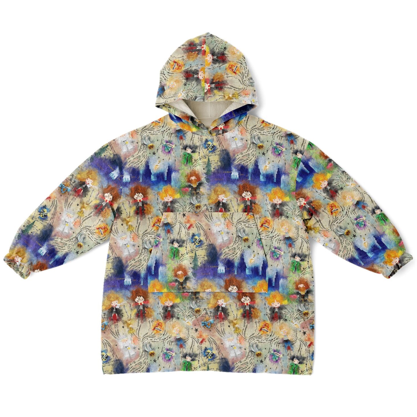 Watercolor Wizard Hoodie Hugger