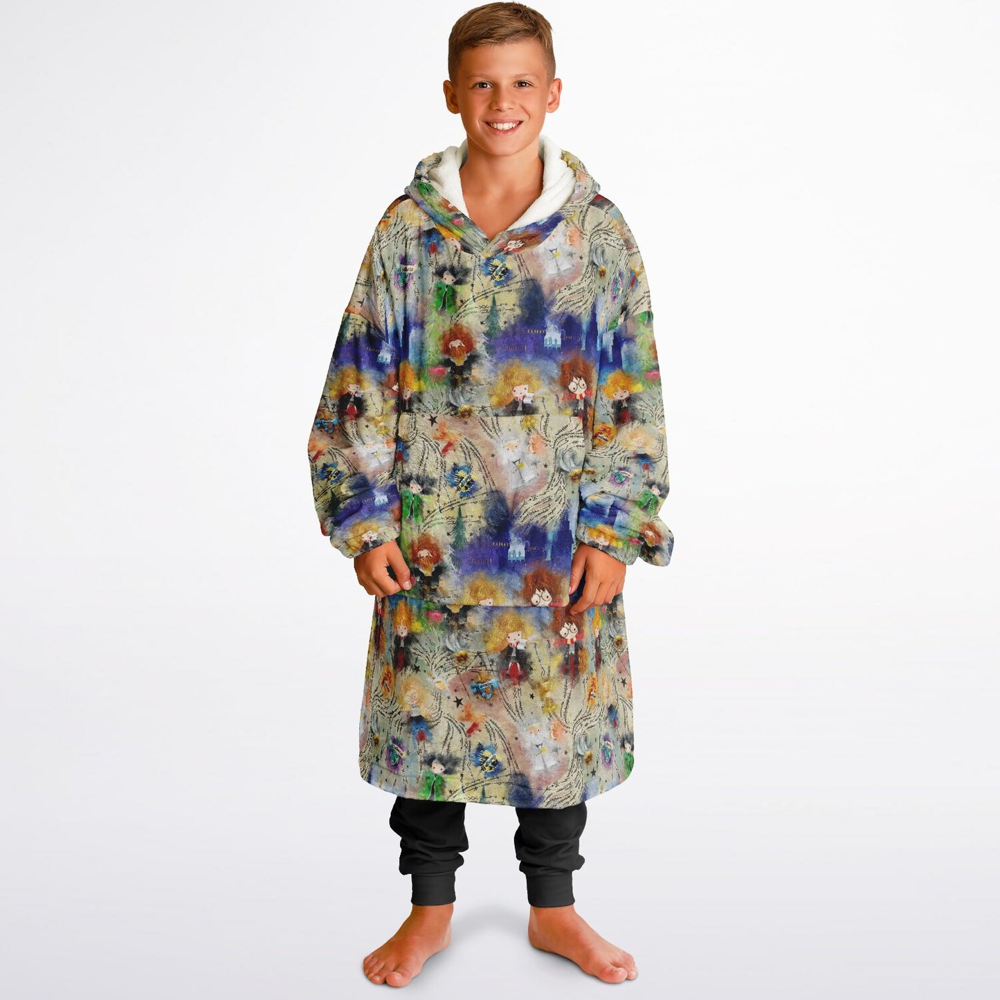 Watercolor Wizard Hoodie Hugger