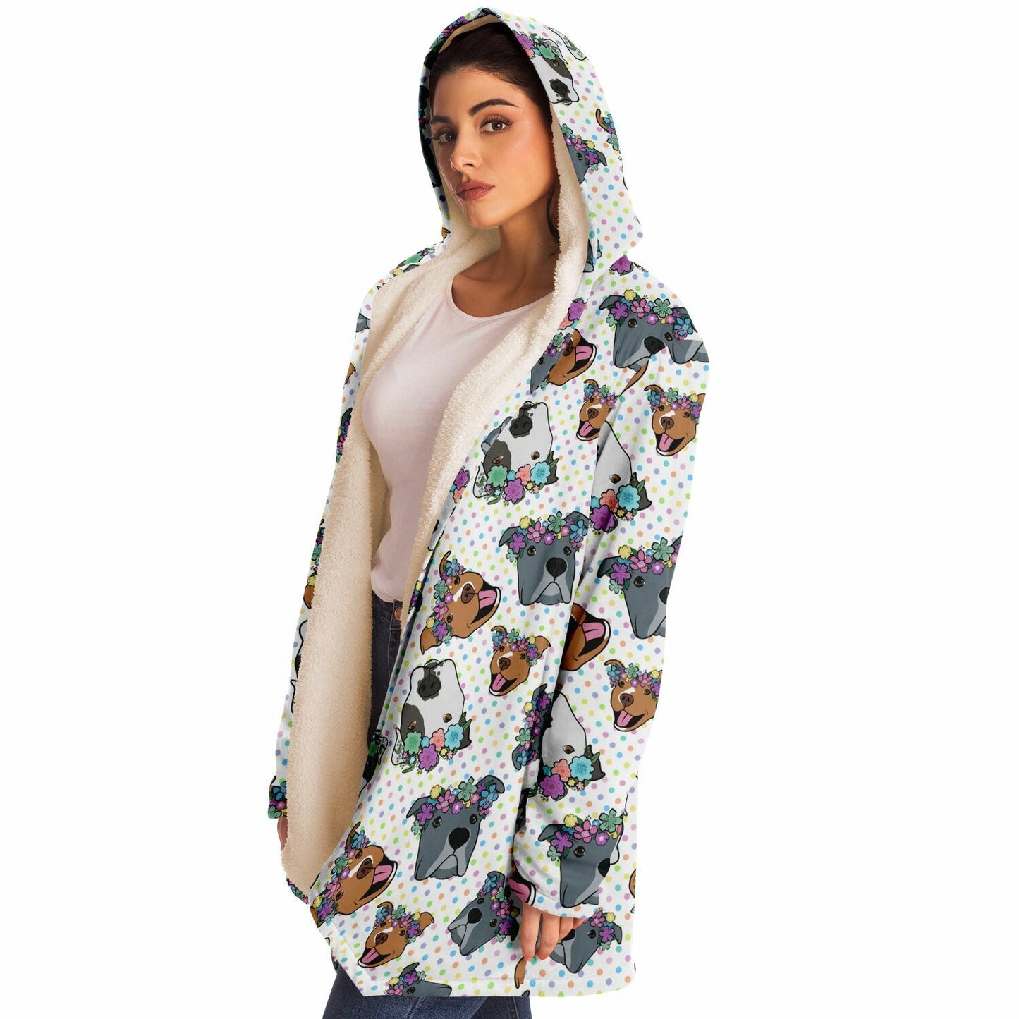 Polka Pitty Pitbull Cloak