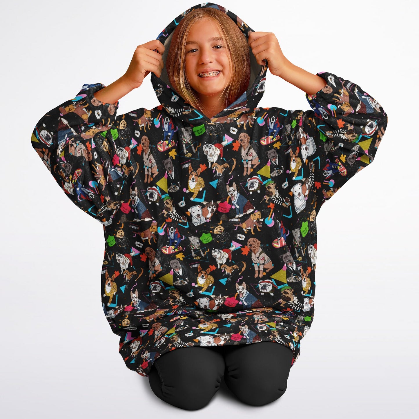Nostalgic 80s Pups Hoodie Hugger