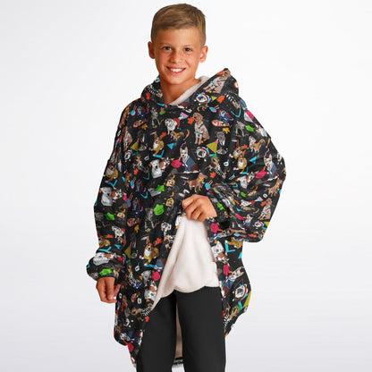Nostalgic 80s Pups Hoodie Hugger