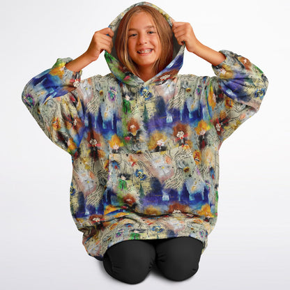 Watercolor Wizard Hoodie Hugger