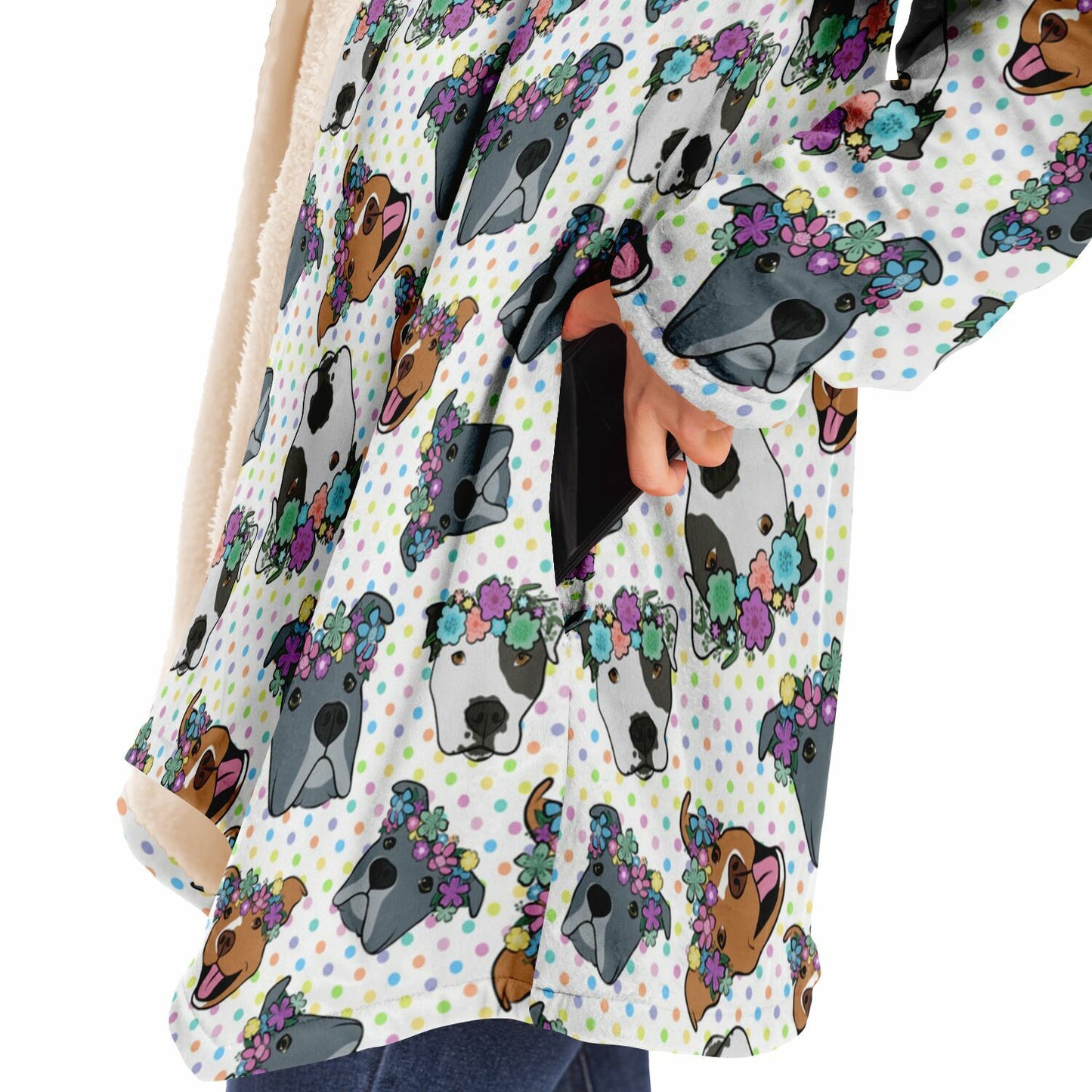 Polka Pitty Pitbull Cloak