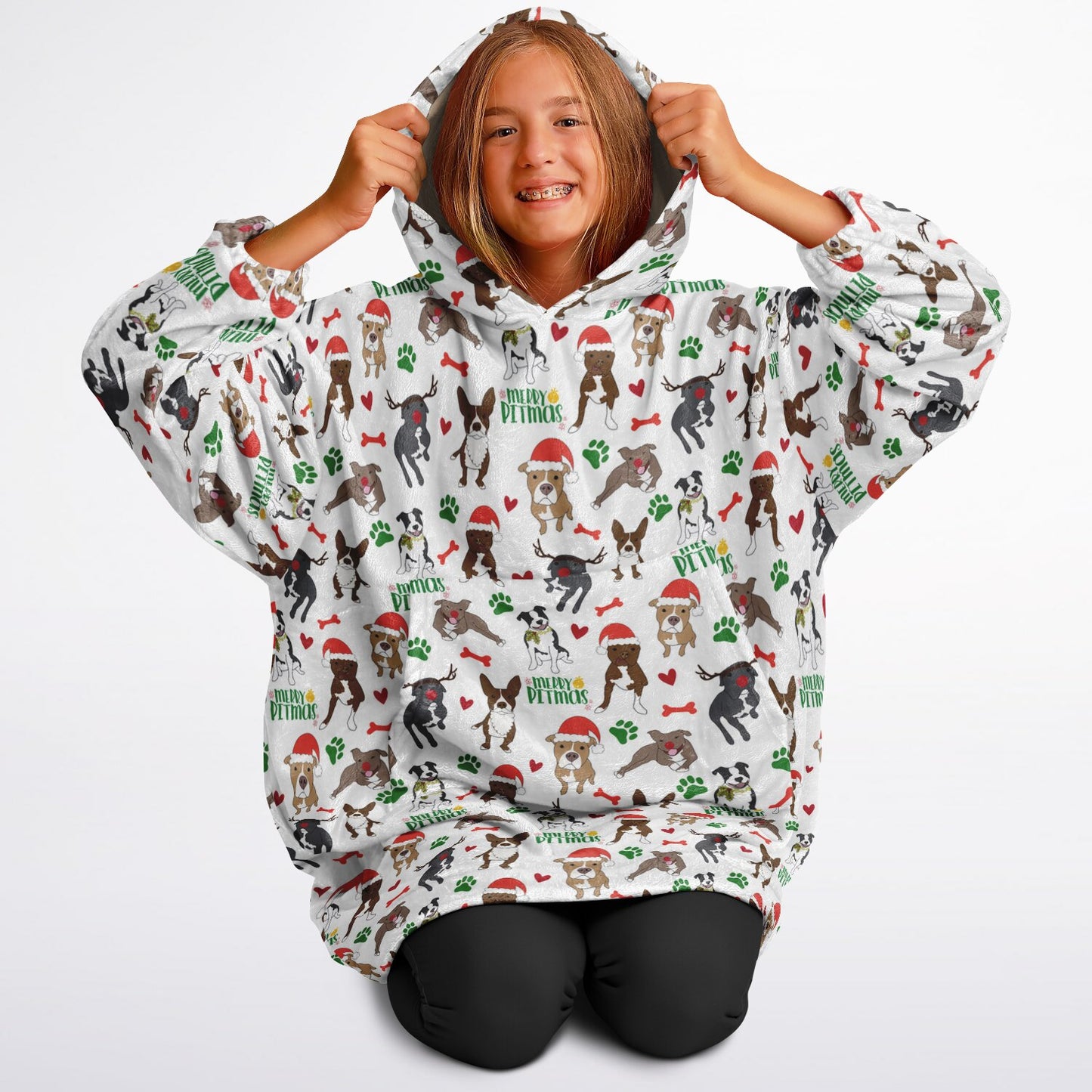 Merry Pitmas Christmas Hoodie Hugger