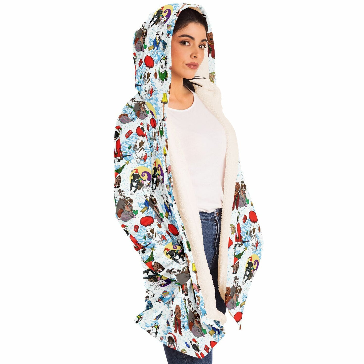 Christmas Movie Pups Cloak