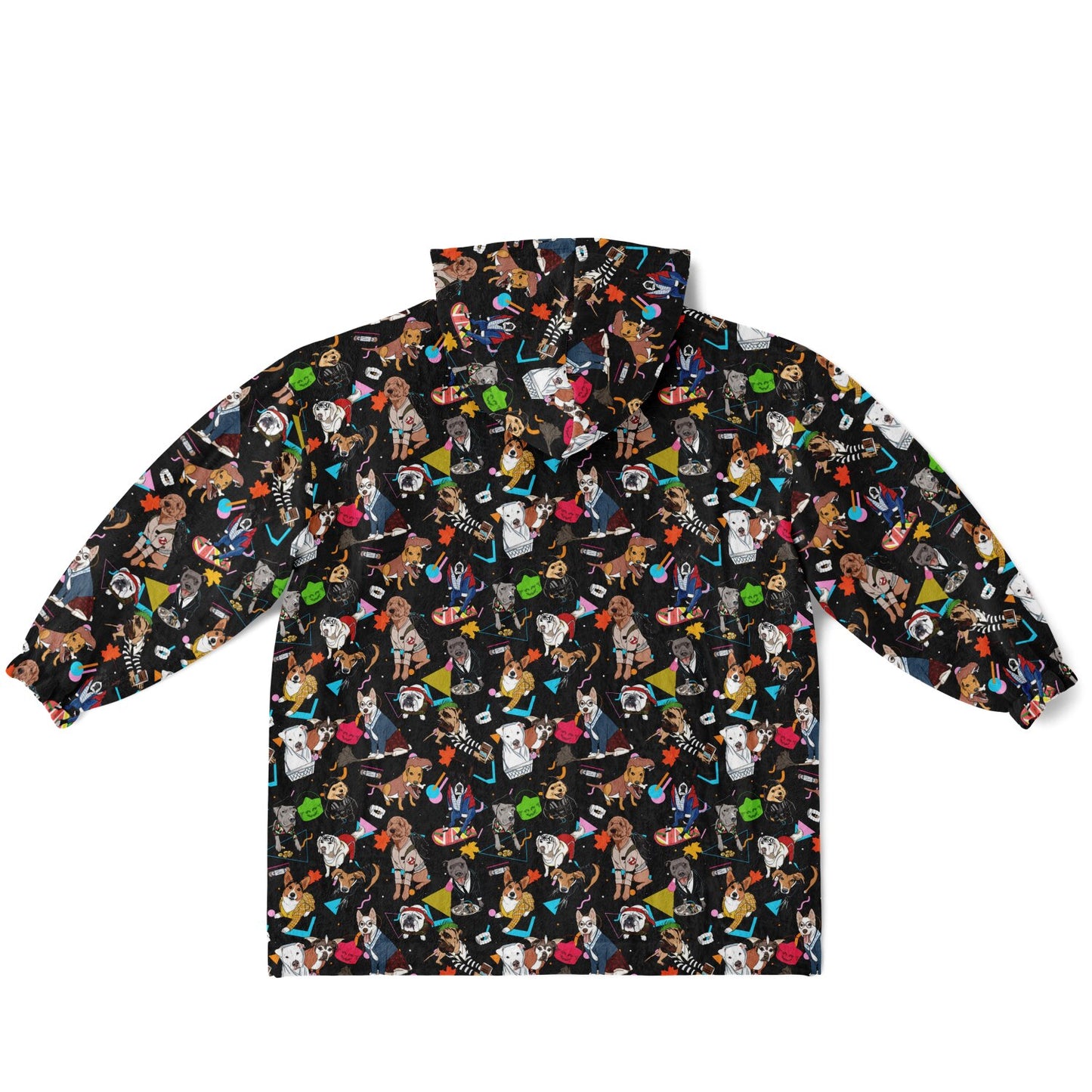 Nostalgic 80s Pups Hoodie Hugger
